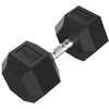 None Hanteliai TUNTURI Platinum Hex Rubber Dumbbell, 1-50kg (Svoris: 1 x 32,5kg)