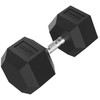 Hanteliai TUNTURI Platinum Hex Rubber Dumbbell, 1-50kg (Svoris: 1 x 37,5kg)