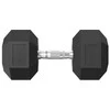 None Hanteliai TUNTURI Platinum Hex Rubber Dumbbell, 1-50kg (Svoris: 1 x 27,5kg)