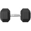 None Hanteliai TUNTURI Platinum Hex Rubber Dumbbell, 1-50kg (Svoris: 1 x 20 kg)