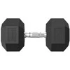 None Hanteliai TUNTURI Platinum Hex Rubber Dumbbell, 1-50kg (Svoris: 1 x 32,5kg)