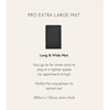 Kilimėlis MANDUKA PRO® EXTRA LARGE, Juodas LW