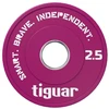 Olimpiniai svarmenys Tiguar Rubber Fractional Plates 0,5–2,5kg (Svoris: 2.5kg)