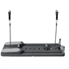 Pilates treniruoklis / reformeris GYMSTICK Pilates V Reformer Board (juodas, violetinis, rožinis) (Spalva: Juoda)