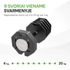 None Reguliuojamo svorio svarmuo / hantelis Tunturi Rapid Adjustable Dumbbell 20 kg