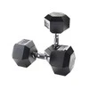 Šešiakampiai hanteliai STRONGMAN (1-50kg) (Svoris: 2 x 25 kg)