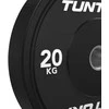 Svarmenys TUNTURI Platinum Bumper Plate Juodas (5–25 kg) (Svoris: 20 kg)