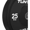 Svarmenys TUNTURI Platinum Bumper Plate Juodas (5–25 kg) (Svoris: 25 kg)