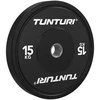 Svarmenys TUNTURI Platinum Bumper Plate Juodas (5–25 kg) (Svoris: 15 kg)