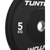 Svarmenys TUNTURI Platinum Bumper Plate Juodas (5–25 kg) (Svoris: 5kg)