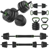 None Svarmenų rinkinys TUNTURI Vinyl Barbell &amp; Dumbbell set (20 / 28 kg) (Svoris: 28 kg)