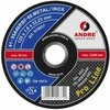 ANDRE METALO PJOVIMO DISKAS 125 x 1,6mm METAL/INOX PRO LINE 95A46R
