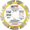 Art-Pol DEIMANTINIS DISKAS 230 x 22,2 mm SEGMENTUOTAS GREITAS IR GILUS PJOVIMAS /AR