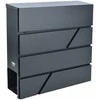 AW-Tools AWTOOLS PAŠTO DĖŽUTĖ ANTRACITO SPALVOS 45 / 370x370x105mm