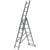 AW-Tools AWTOOLS kopėčios aliumininės 3x9 STOPNI 150KG ADAPATACJA NA SCHODY