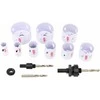 AW-Tools Gręžimo karūnų komplektas AWTools AW49468BL; 19-64 mm; 40 mm; 13 vnt.