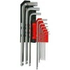 AW-Tools AWTOOLS ŠEŠIAKAMPIAI RAKTAI HEX /1,5-10,0mm/ 9vnt. KULA Juodas LINE