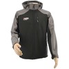 AW-Tools Darbinė striukė su gobtuvu AWTools AW02715; 3XL; juoda/pilka