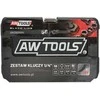AW-Tools Raktų komplektas AWTools AW39056BL; 1/4''; 56 vnt.