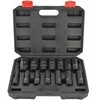 AW-Tools Smūginių galvučių rinkinys AWTools AW38691BL; 1/2''; 10-32 mm; 14 vnt.