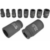 AW-Tools AWTOOLS SMŪGINIŲ GALVUČIŲ RINKINYS 3/4″ 8 vnt./17-38 mm/ ILGOS Juodas LINE