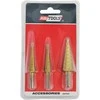 AW-Tools AWTOOLS LAIPTINIS GRĄŽTAS HSS-TIN / RINKINYS 3vnt. 3-12mm / 4-12mm / 4-20mm