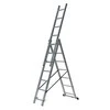 AW-Tools AWTOOLS kopėčios aliumininės 3x7 STOPNI 150KG ADAPATACJA NA SCHODY