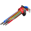 AW-Tools AWTOOLS RAKTAI ŠEŠIAKAMPIAI HEX / 1,5-10,0mm / 9vnt. SPALVOTI SU RUTULINE GALVUTE ILGI Juodas LINE
