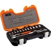 Bahco Galvučių, terkšlės ir priedų rinkinys 1/4" 16vnt