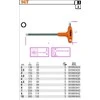 Beta Tools BETA šešiakampis raktas / KAMPINIS RAKTAS SU 2 mm RANKENA