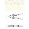 Rankinis kniediklis Beta 1740B-330; 330 mm
