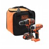Black & Decker Rinkinys narzędzi Juodas & Decker BCK21S1S-QW