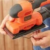 Juodas+DECKER šlifuoklis vibracinis 150W 1/3"