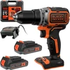 Black &amp; Decker Juodas &amp; Decker Suktuvas-gręžtuvas Juodas &amp; Decker BL186K1B2-QW; 18 V; 2x2,0 Ah akum.