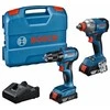 Įrankių rinkinys Bosch 06019N2123 (18V-285 + GSR 185-LI); 18 V; 2x2,0 Ah akum.