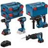 BOSCH.Rinkinys COMBO 18V (GSR 18V-90C +GDX 18V-210C +GBH 18V-24C +GSA 18V-28) 1xPC4,0Ah 2xPC5,5Ah …