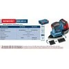 Bosch Akumuliatorinis vibracinis šlifuoklis GSS 18V-10, 2x5.0Ah