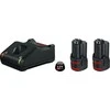 Bosch akumuliatorių ir kroviklio rinkinys GBA 2x3.0Ah 12V, GAL 12V-40
