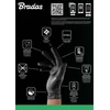 BRADAS NITRILINĖS PIRŠTINĖS DIAMOND JUODOS M 7-8 /50vnt.