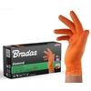 BRADAS NITRILINĖS PIRŠTINĖS DIAMOND ORANŽINĖS XL 9-10 /50vnt.