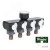 BRADAS 4-krypčių skirstytuvas 1″- 3/4″ su vožtuvais /Baltas LINE