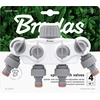 Bradas 4 krypčių kolektorius su čiaupų vožtuvais WL-3034K