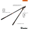 Bradas Krūmų genėjimo žirklės, teleskopinės, 61–95 cm ilgio, KT-V1210