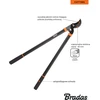 Bradas V-SERIES-D genėjimo žirklės, praeinantis peilis, KT-V1211