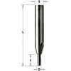 Tiesi pirštinė freza CMT; S=8 mm; D=3 mm