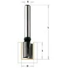 Tiesi pirštinė freza CMT; S=8 mm; D=14 mm