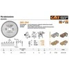 Pjovimo diskas medienai CMT 285; 315x3,2x30; Z72; 10°