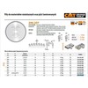 Pjovimo diskas aliuminiui CMT 296; 210x2,8x30; Z64; -6°