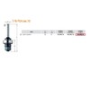 Frezos kotas CMT 924.080.10; S=8 mm; L=61 mm; su guoliu