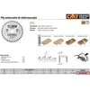 Pjovimo diskas medienai CMT 291; 160x2,2x30; Z24; 15°